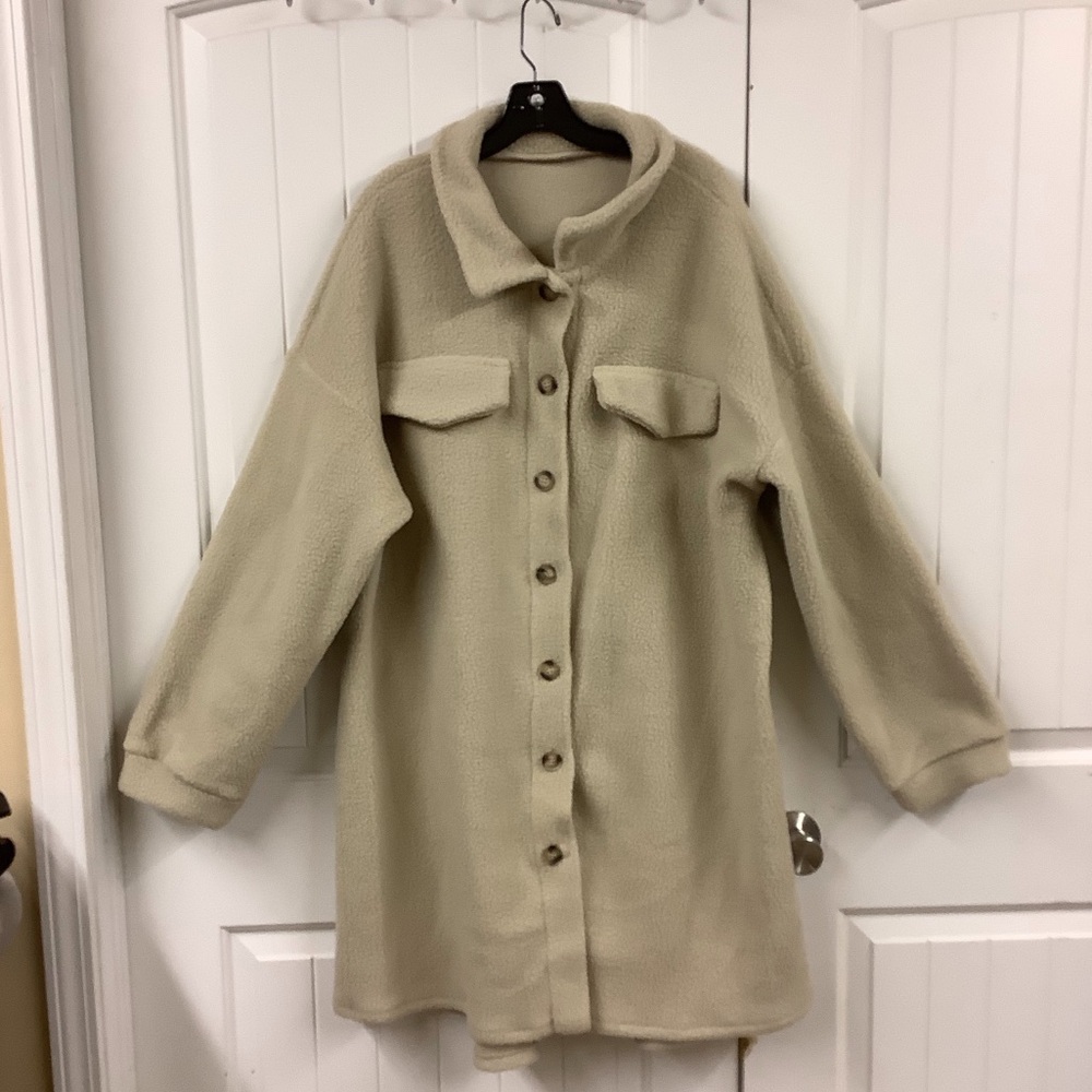 Sheppa Tan Shacket size 3X/4X